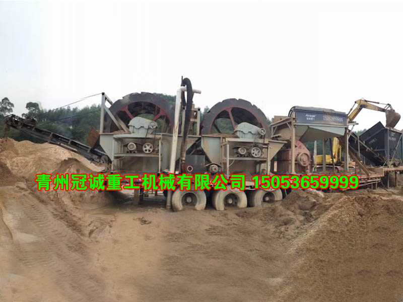 移動(dòng)式石粉洗砂機(jī) 移動(dòng)式石粉洗砂機(jī)