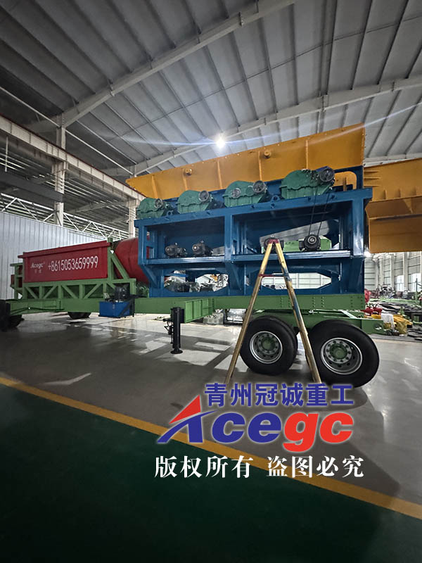 移動(dòng)滾筒篩泥石分離機(jī)